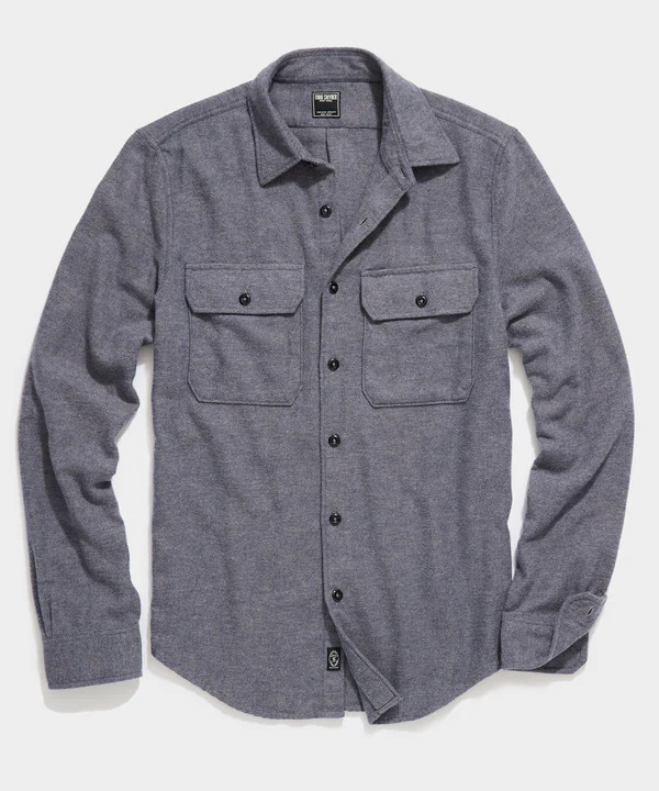 Alaskan Chamois Shirt in Chambray | Todd Snyder