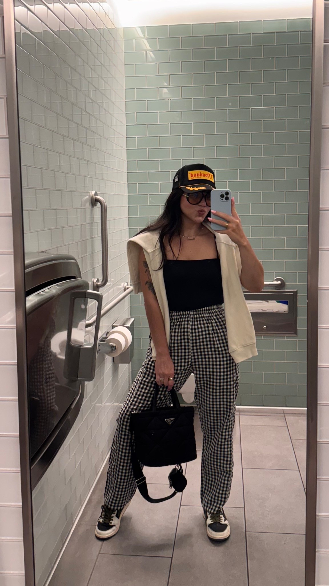 When mornings say fall 🍂 but afternoons say summer ☀️
Layered up with a sweater, gingham pants & a trucker hat for the perfect in-between weather outfit.

#LTKStyle #LTKOutfitInspo #LTKFashion #LTKFinds #OOTDInspo #TransitionalStyle #FallOutfitIdeas #CasualChic #EverydayStyle #LTKFall #LTKWardrobe #LTKBasics #CapsuleCloset #EffortlessStyle