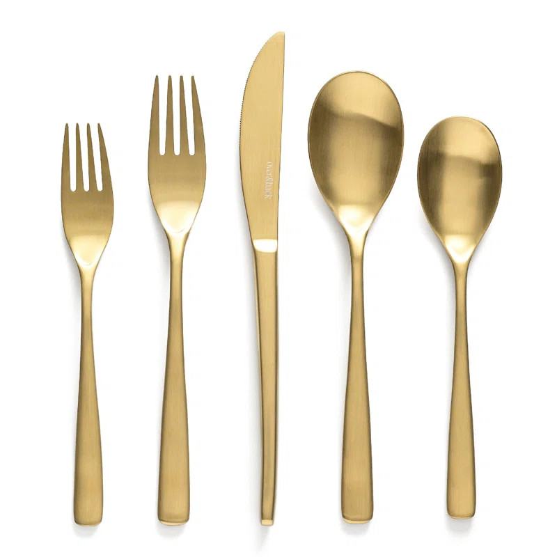 over&back Curved 18/8 Flatware Set - Service for 4 | Wayfair North America