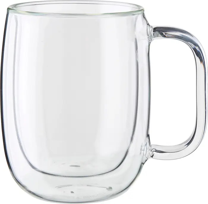Sorrento Plus 2-Piece Double Wall Glass Coffee Mug Set | Nordstrom