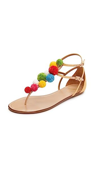 Pom Pom Flat Sandals | Shopbop