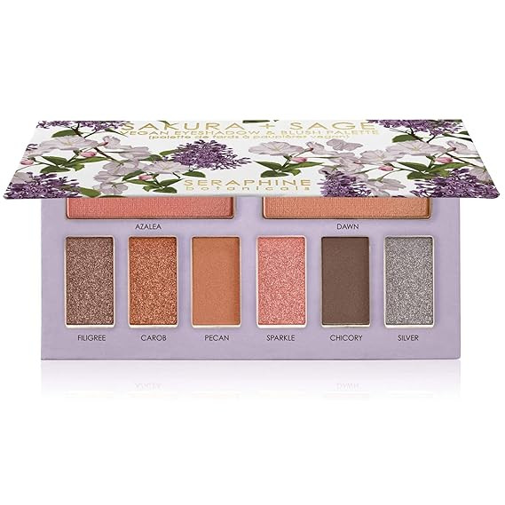 Seraphine Botanicals Sakura + Sage - Vegan Eyeshadow & Blush Palette | Amazon (US)
