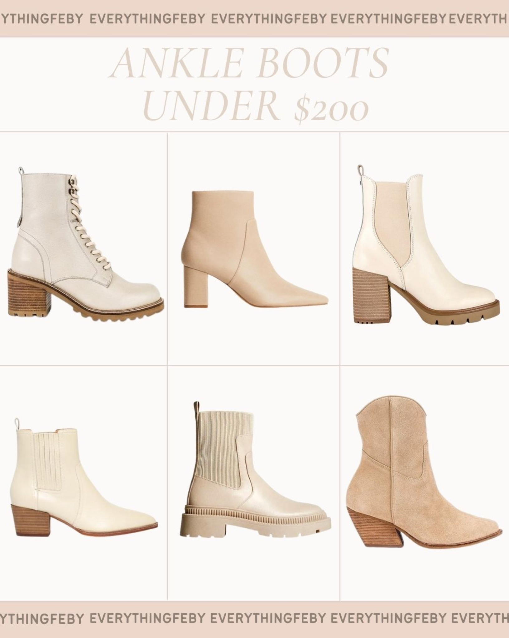 Fashion Boots Under $200

Cream chunky boots, ankle boots, madewell, revolve clothing, shopbob, target, women fashion, cowboy boots, hnm, h&m

#LTKshoecrush #LTKSeasonal #LTKSale