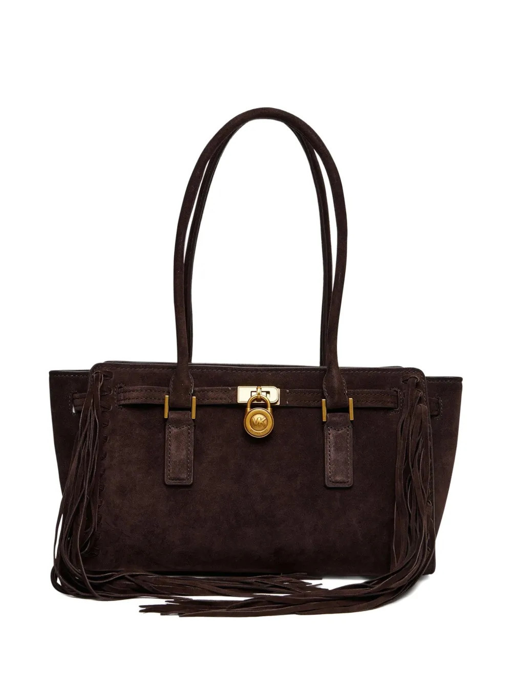 Michael Kors small Hamilton moderne suede fringes shoulder bag - Brown | Farfetch Global