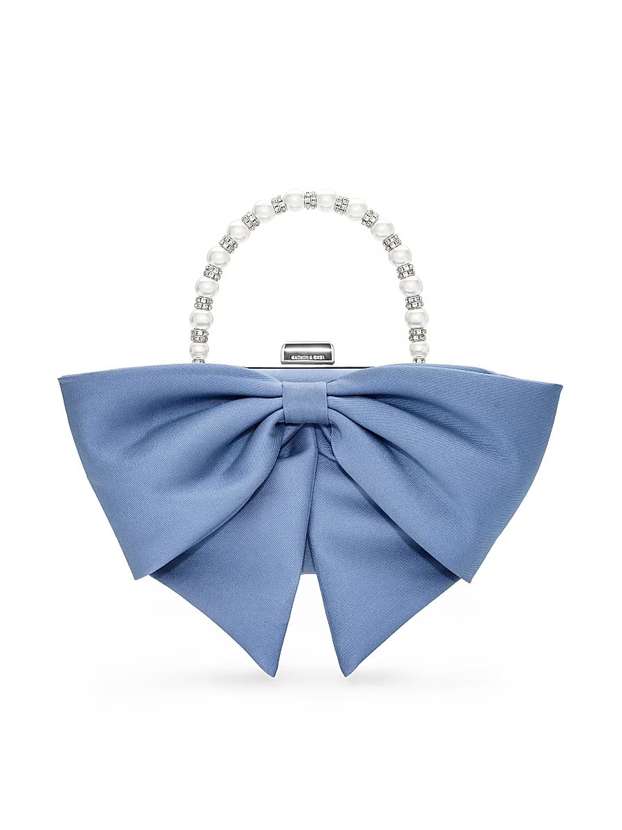 Women's Bubbly Bow Mikado Evening Bag - Twilight | Saks Fifth Avenue