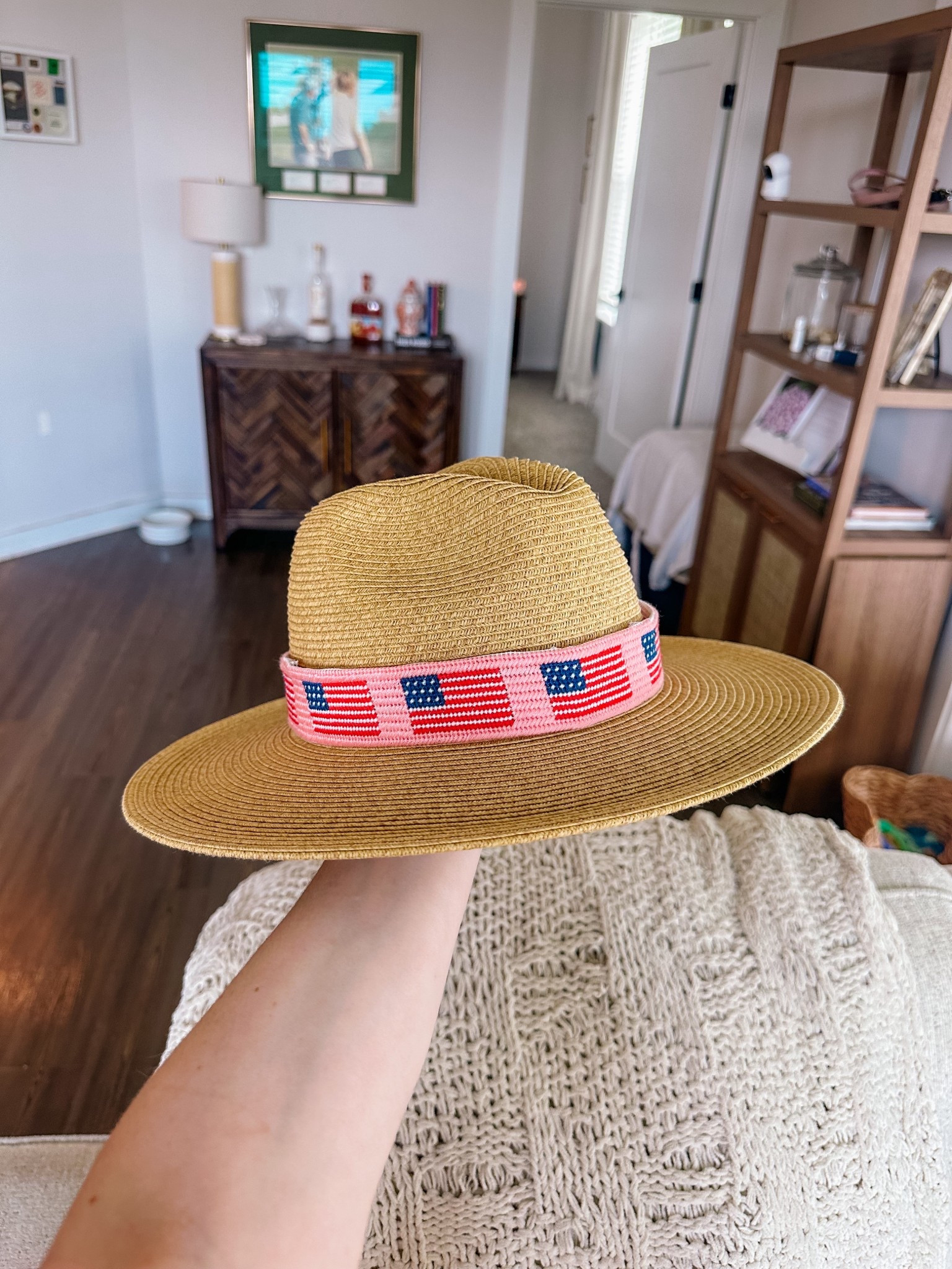 My latest needlepoint self-finish!! I am on a hat-band kick right now…and this one was completed just in time for summer!! 