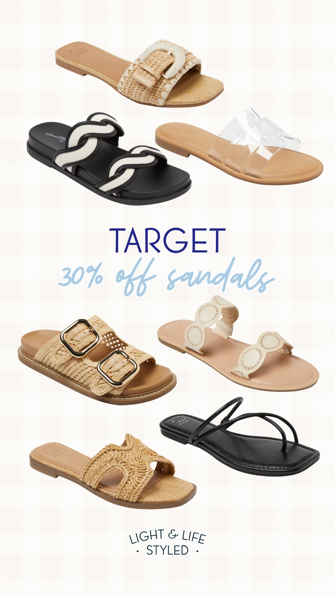 30% off sandals at Target!!

#LTKootd #LTKgrwm #LTKSaleAlert