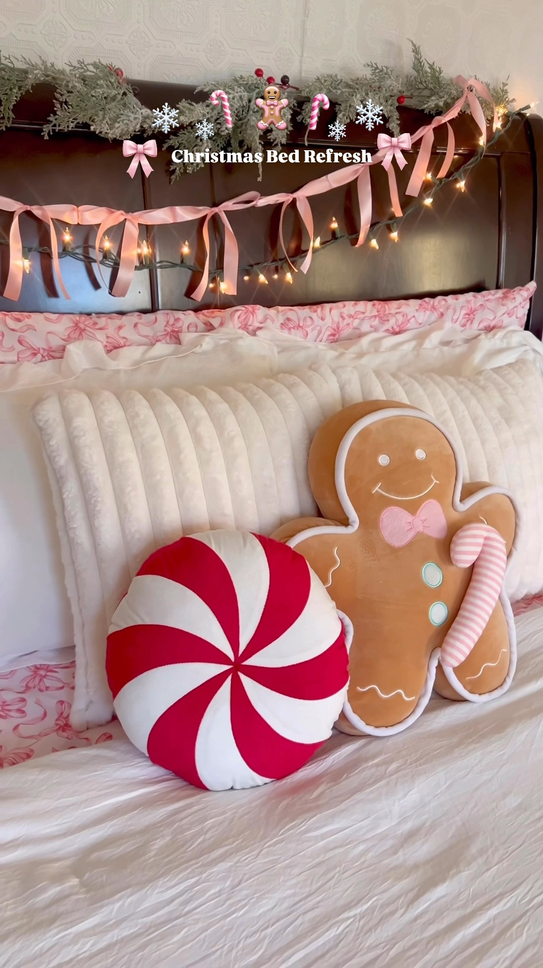 Pink Christmas Bow Bedding 🎀✨🎄❄️

#LTKHoliday #LTKHome #LTKSaleAlert