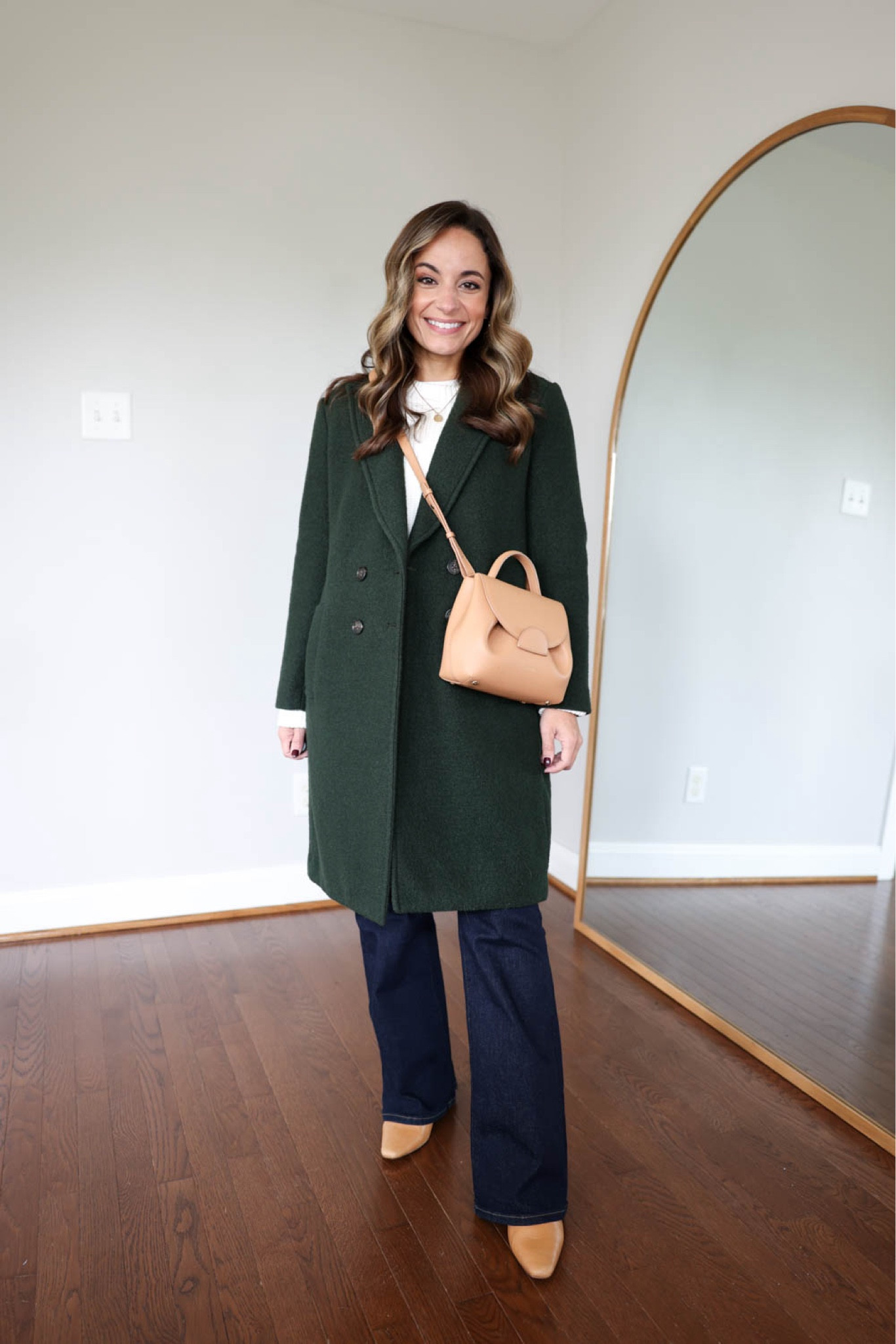 2024 fall casual capsule series: bootcut jeans 

White sweater (quince): xs 
Green coat (j.crew): petite 00 
Bootcut jeans (j.crew): petite 24 
Unable to link tan bag, it’s from
Polene, the un nano 



My measurements for reference: 4’10” 105lbs bust, waist, hips 32”, 24”, 35” size 5 shoe. 25” inseam measurement to my ankle bone.


#LTKSeasonal