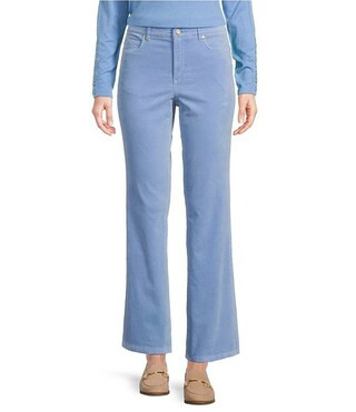 Lenni Stretch Velvet Kick Flare Pull-On Pants | Dillard's