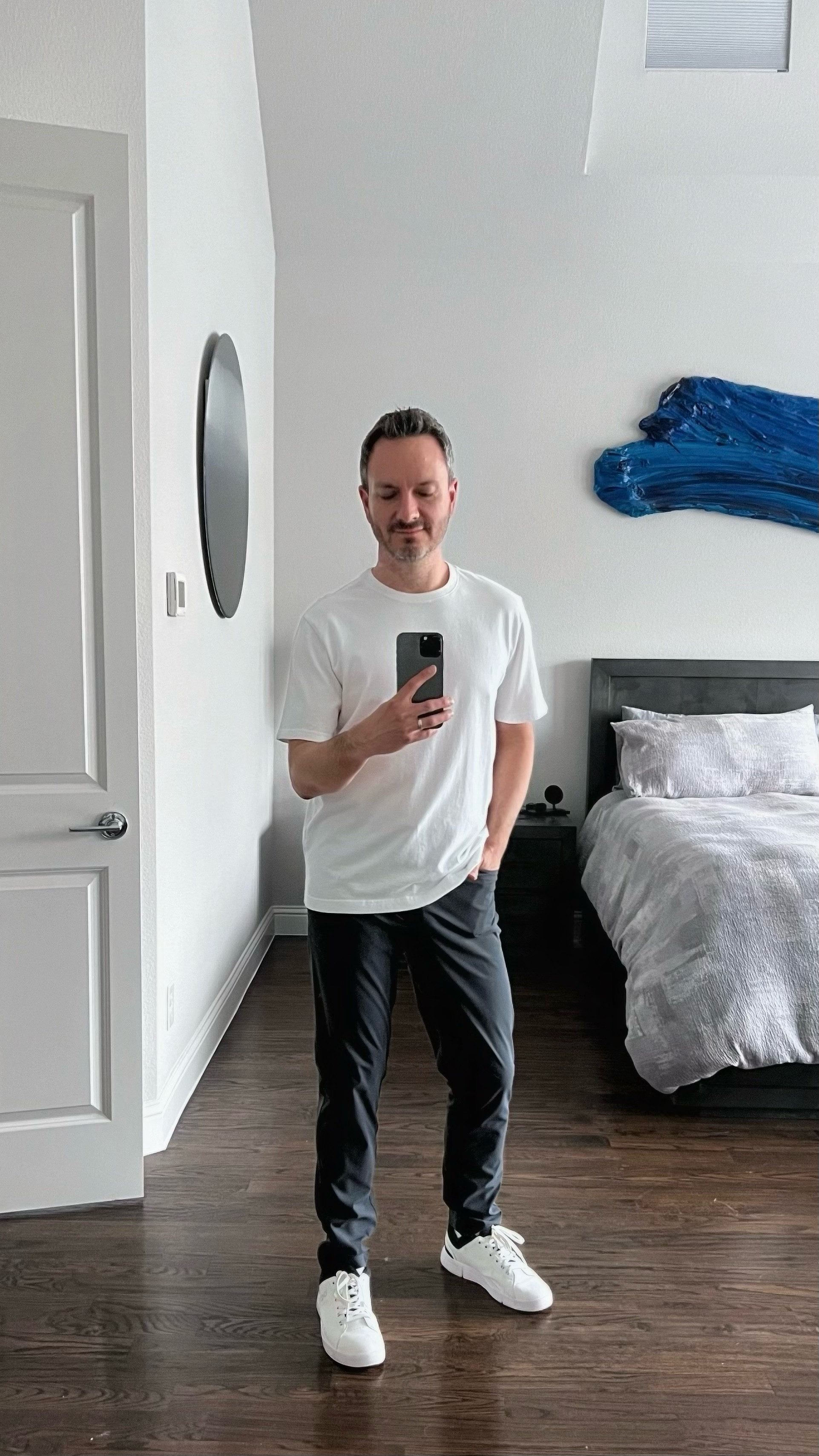 These new VRST Limitless Pants are insanely comfortable, look polished, and move with you all day. I styled them with a classic Banana Republic tee and my go-to On Roger sneakers for a clean, elevated look. Perfect for travel, errands, or the weekend.

#LTKActive #LTKMens #LTKWatchNow