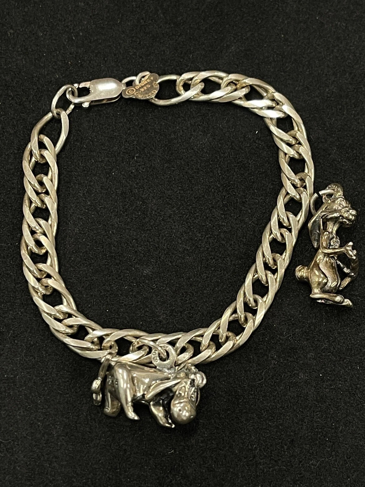 Vintage Limited Edition Disney Winnie The Pooh Sterling Silver 3D Charm Bracelet | eBay US