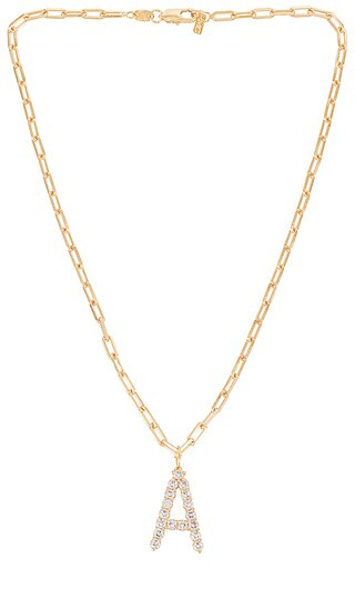 X REVOLVE CZ Initial Necklace in Gold | Revolve Clothing (Global)