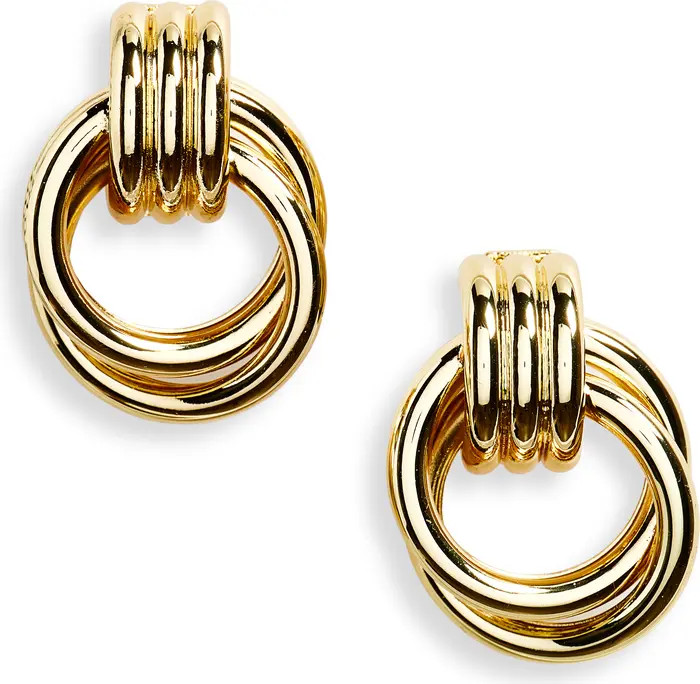 Interlocking Hoop Earrings | Nordstrom