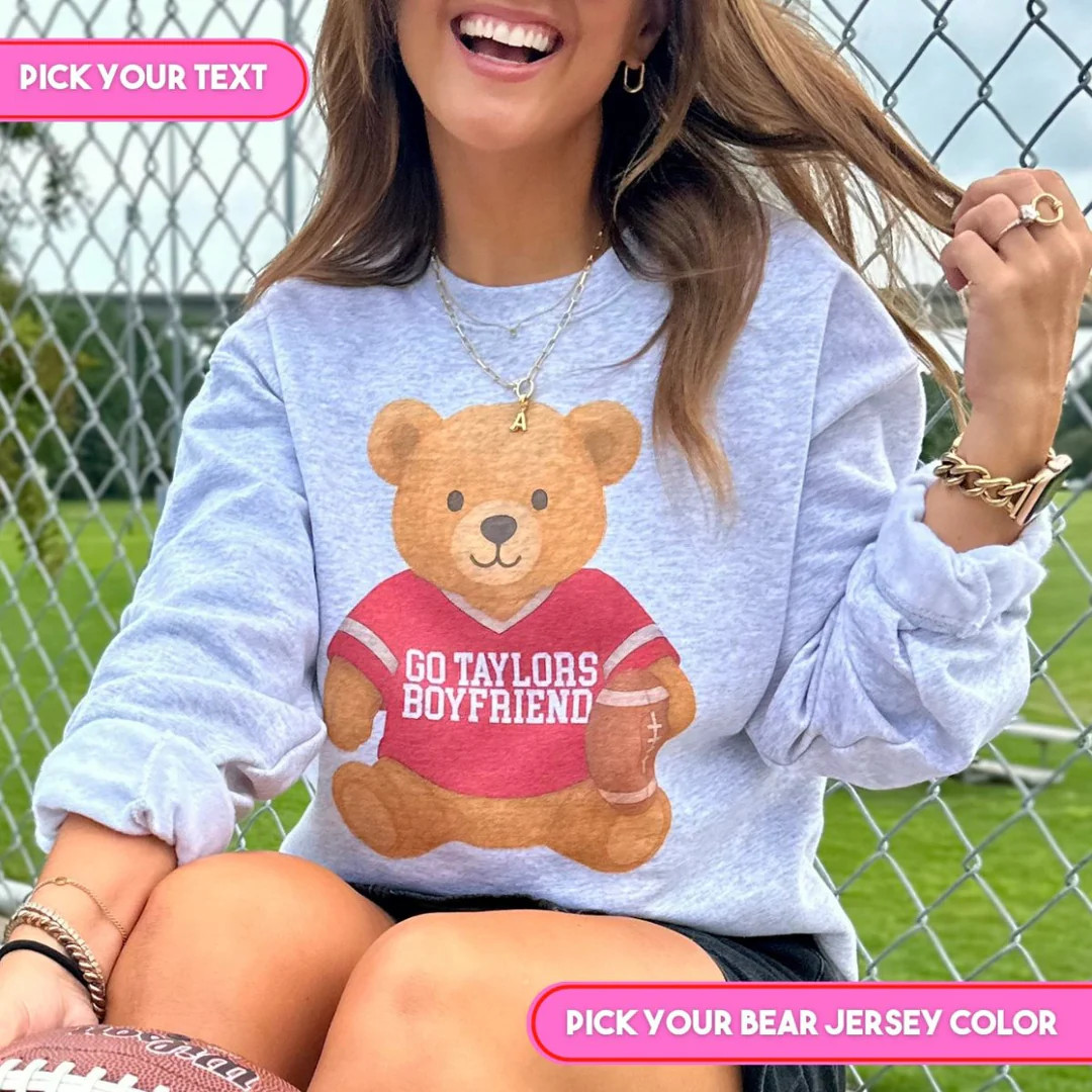 Make It Yours™ ‘Touchdown Teddy’ Crewneck Sweatshirt | United Monograms