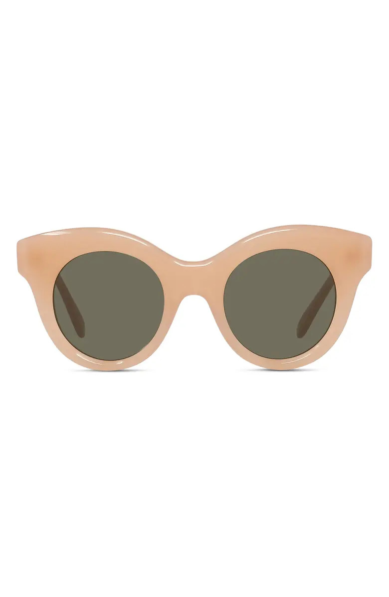 Curvy 49mm Small Round Sunglasses | Nordstrom