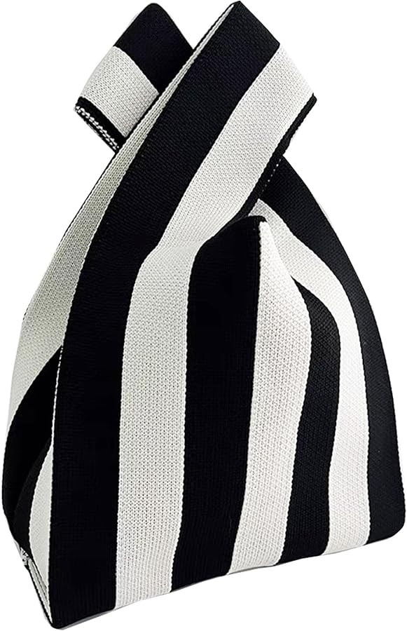 Knot Bag, Mini Knit Tote Bag, Extra Thickened Japanese Knot Bag, Wristlet Handbag - 1/2/6 Pack | Amazon (US)
