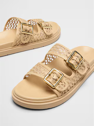 Double Strap Buckle Sandal | Banana Republic Factory