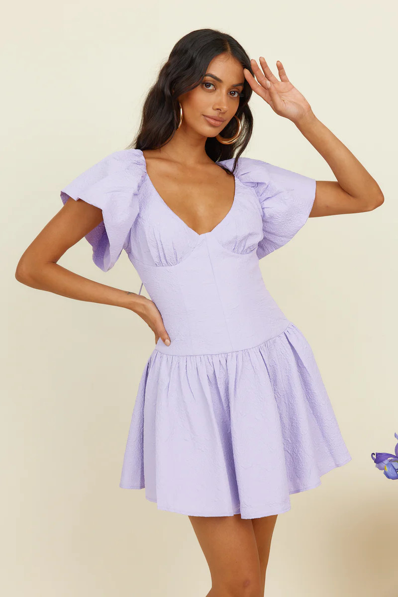 Sagittarius Horizons Dress Lilac | Fortunate One