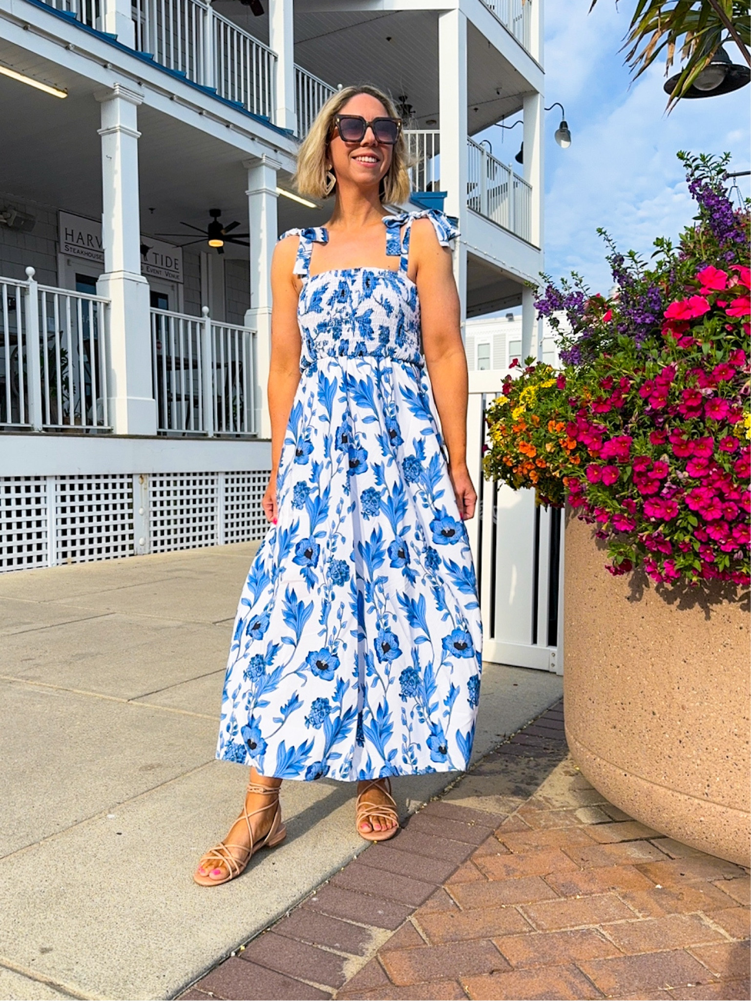 Dress size small - adjustable ties tie the shoulder; elastic smocking bodice is stretchy.

This summer dress is comfortable and true to size and perfect for Summer occasions 

#LTKShoeCrush #LTKSeasonal #LTKxNSale