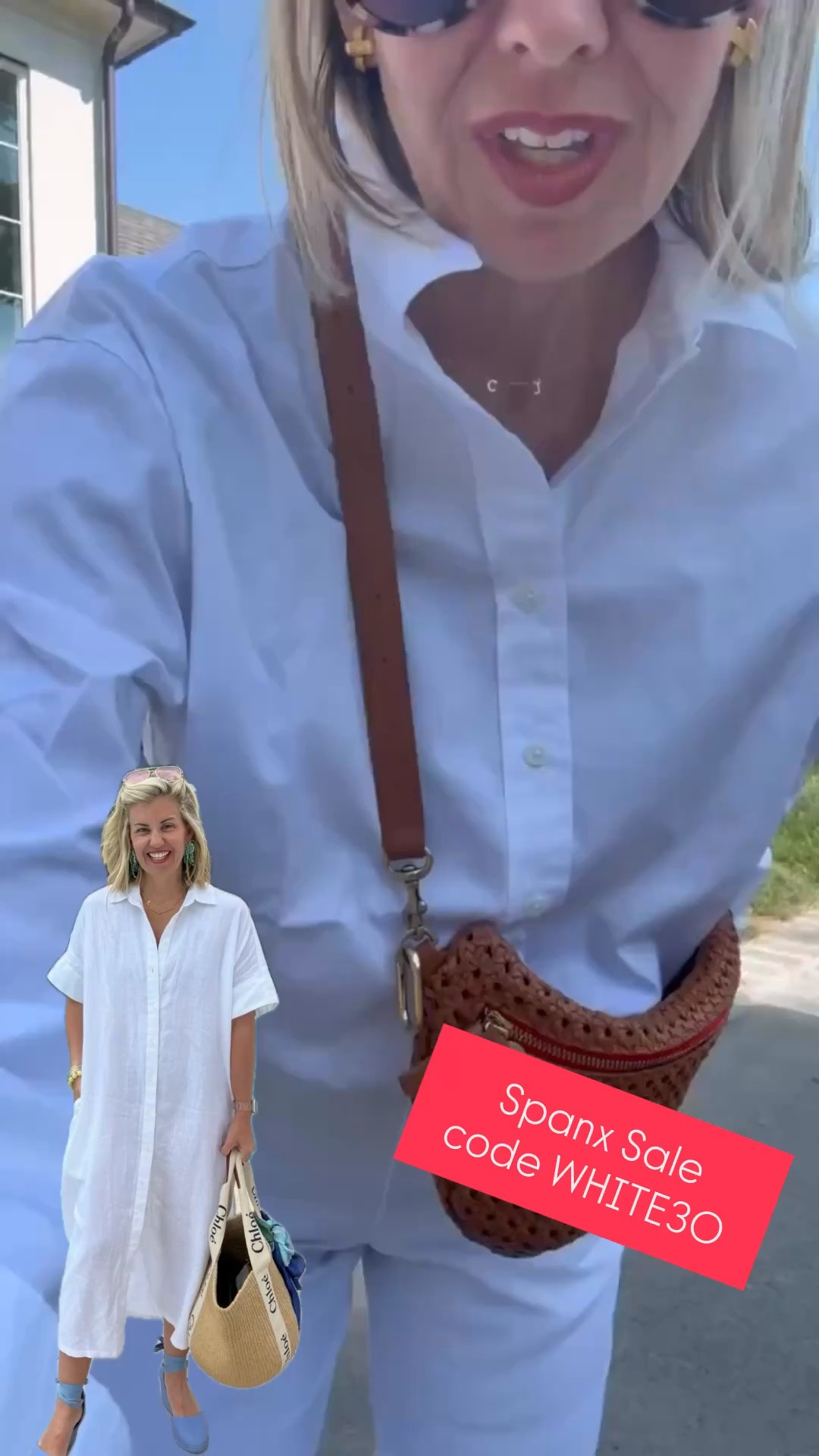 Spanx White Sale 5/20-5/25
30% off select items with code WHITE30.
This includes denim, swim cover-ups, Stretch Twill, and more.

My sizes....
Poplin Buttondown - xs
Twill Cropped Pants - xs petite
Beach Dress - small
Beach Button Down - small
Beach Shorts - small

#LTKSeasonal #LTKOver40 #LTKSaleAlert