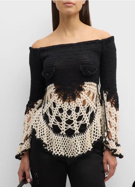 Hellessy
Machi Crochet Knit Off-The-Shoulder Top

#LTKstyletip #LTKworkwear #LTKparties