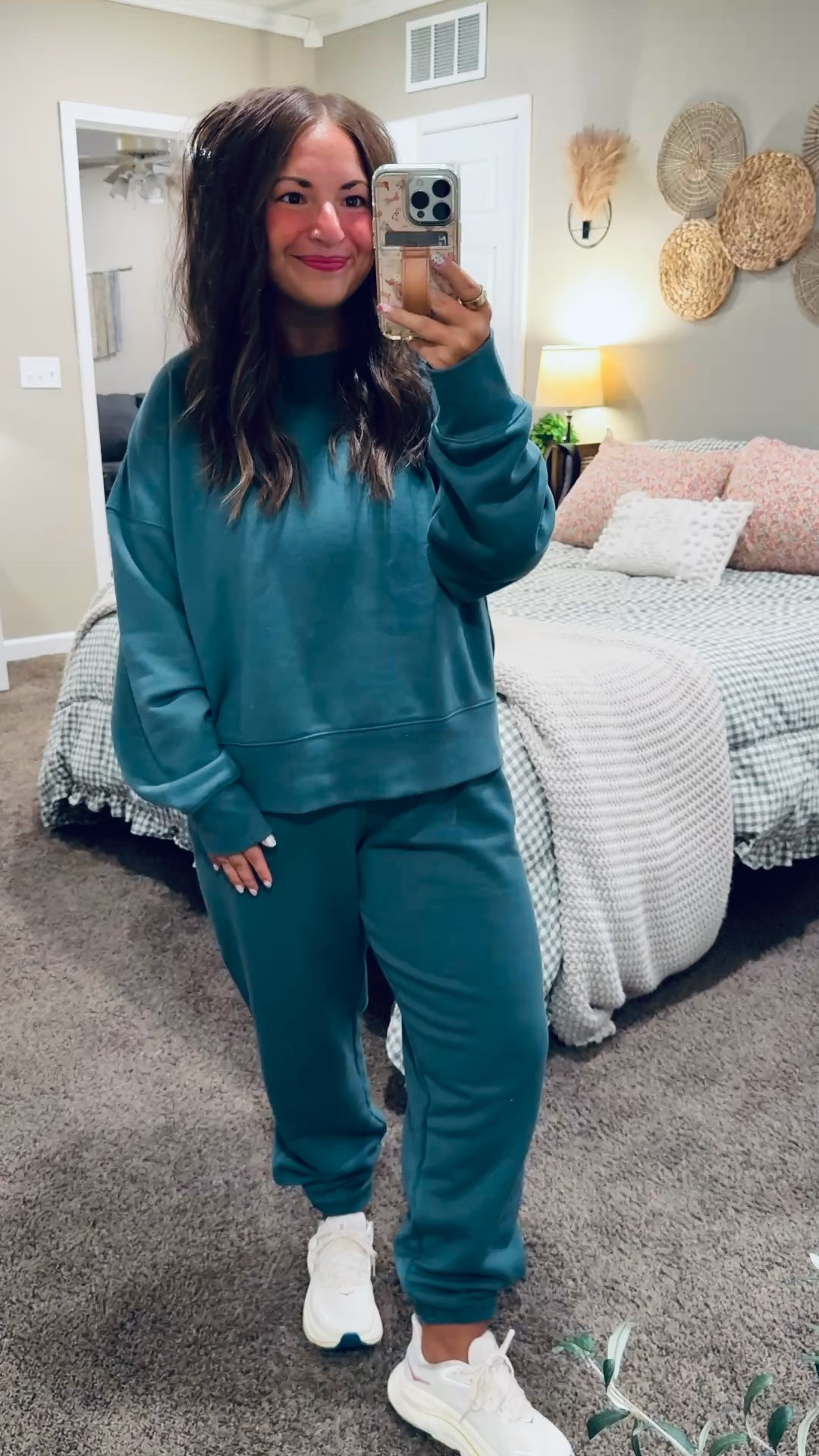 Easy, cozy, and just right for early fall! 🍂 These affordable Walmart fleece separates are perfect for layering now and wearing throughout the cooler months!


hokas: fit big // wearing a 4
joggers: fit true to size // wearing a large
crewneck: fits true to size // wearing a large 

 #LTKootd #LTKMidsize