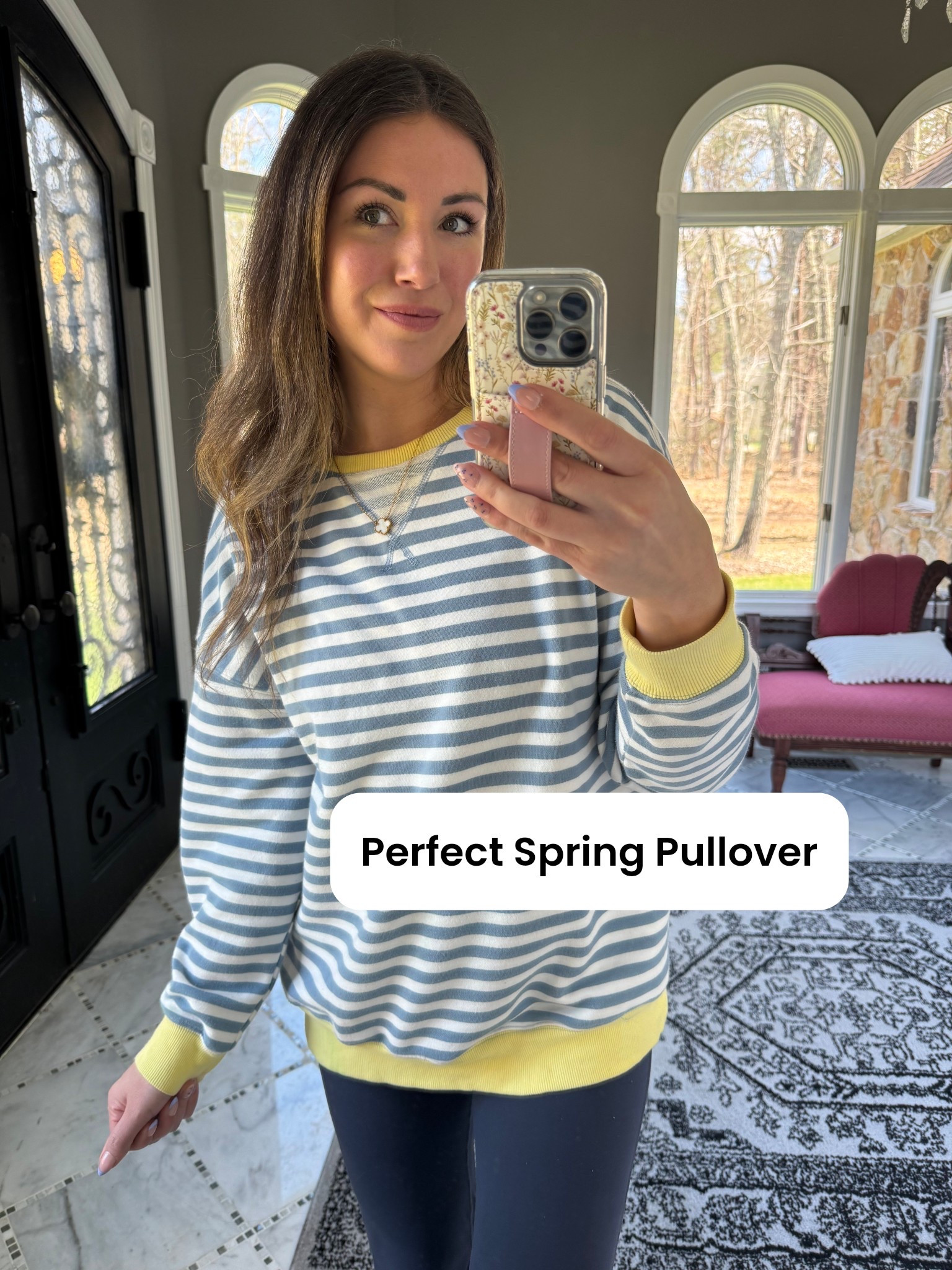 The perfect pullover for spring! 🫐✨🌼

spring pullover outfit, blue and white striped sweater, free people sweater, striped knit pullover, trendy spring outfit ideas, casual chic spring style, affordable free people look alike, lightweight spring sweater outfit, women’s spring fashion 2026, flare leggings, tall girl leggings, long inseam leggings, tall girl flare leggings 

#LTKActive #LTKTall #LTKSeasonal