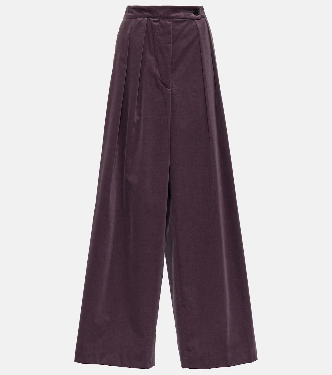 High-rise velvet wide-leg pants | Mytheresa (US/CA)
