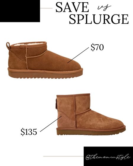 Save vs Splurge - Ugg Mini - Amazon Ugg - Amazon shoes - Ugg - Ugg Slippers - Comfy style - Warm Shoes 

#LTKsalealert #LTKSeasonal #LTKstyletip