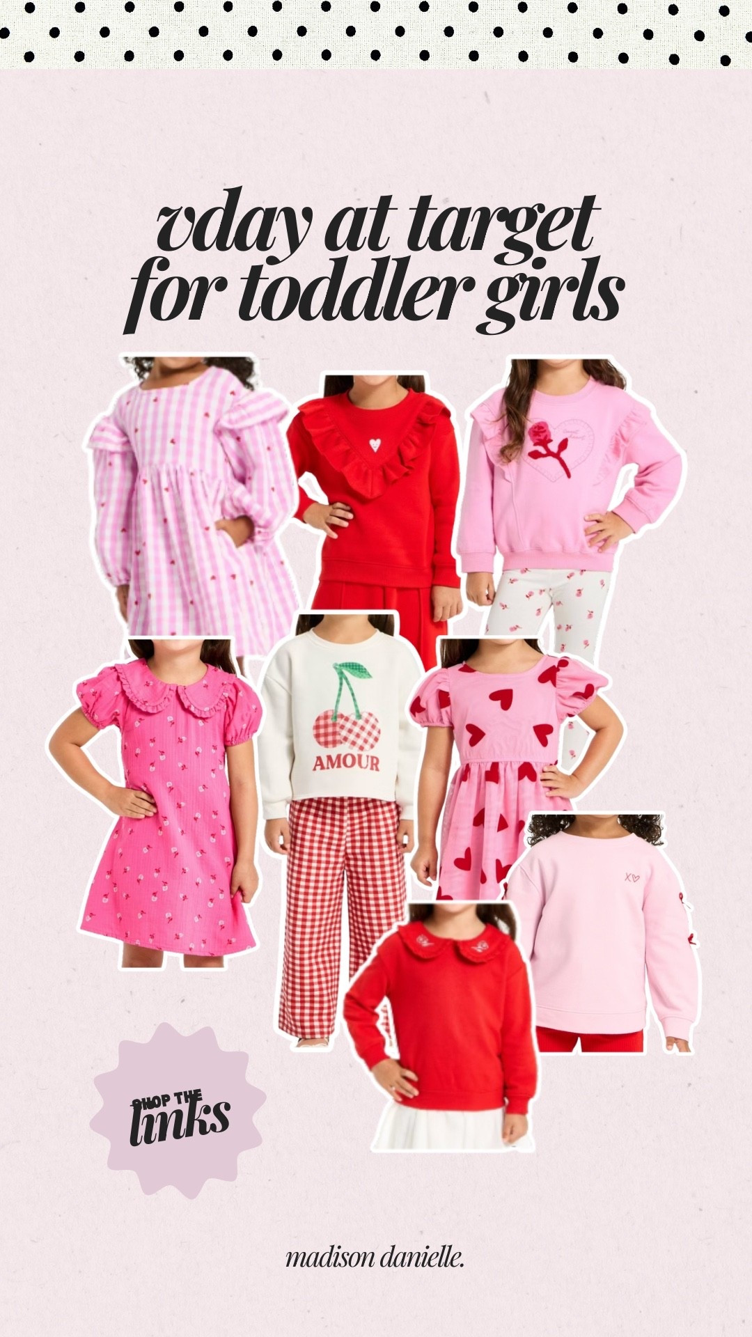 For the girlies🎀❤️

target toddler girls valentines day outfits, toddler valentines day clothes target, heart print toddler dress, pink red toddler outfit, valentines day toddler girl outfit ideas, target toddler girl dress valentines, cozy valentines pajamas toddler, heart leggings toddler girl, ruffle sleeve toddler top, bow detail toddler outfit, festive valentines day clothes for toddlers, affordable toddler valentines outfits, matching sister valentines outfits, cute valentines day looks for toddler girls, target kids valentines collection

#LTKootd #LTKSeasonal #LTKKids
