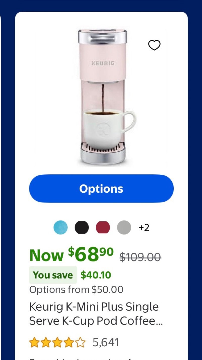 Keurig 


Keurig K-Mini Plus Single Serve K-Cup Pod Coffee Maker, Dusty Rose // trending // my life Christine vinci 

#LTKValentine #LTKHome #LTKdayinmylife