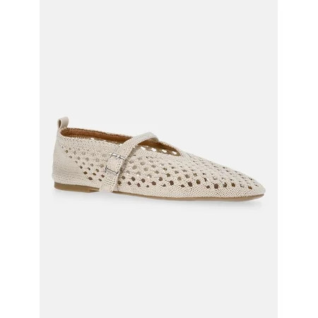 No Boundaries Crochet Mary Jane Flats  Women s | Walmart (US)