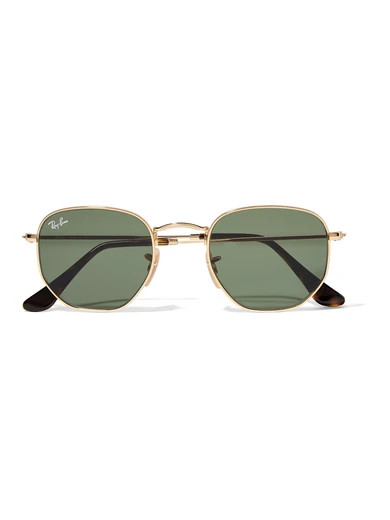 Ray-Ban - Hexagonal-frame Gold-tone Sunglasses - one size | NET-A-PORTER (UK & EU)