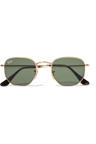 Ray-Ban - Hexagonal-frame Gold-tone Sunglasses - one size | NET-A-PORTER (UK & EU)
