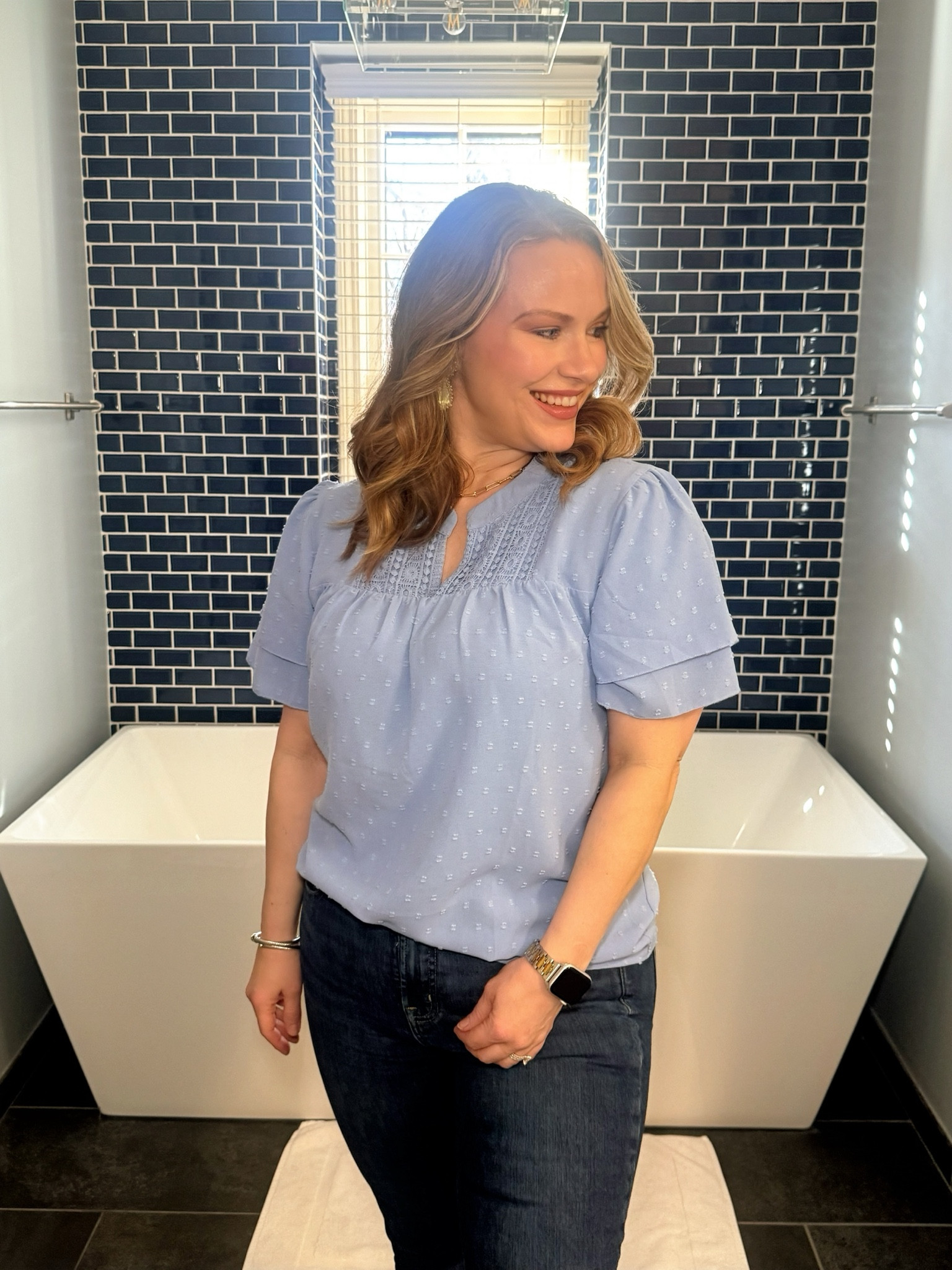 I love this you can dress this Amazon top up or down for any occasion. It comes in 8 colors and is $25.  

#LTKmomlife #LTKootd #LTKgrwm