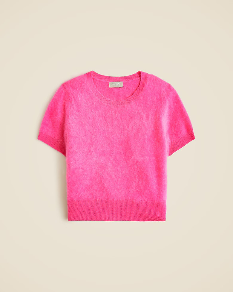 Brushed cashmere T-shirt | J. Crew US
