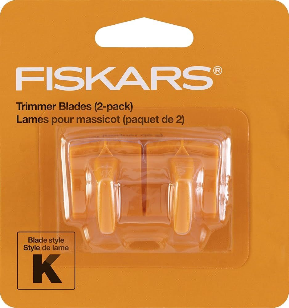Fiskars 177500-1001 Fiskars Reinforced Trimmer Blades (2 Pack), Packaging May Vary , Orange | Amazon (US)