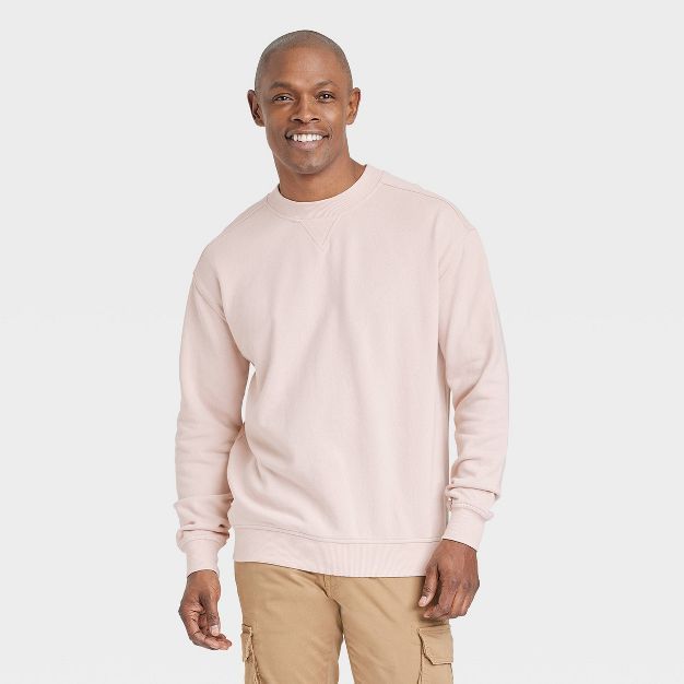 Men's Relaxed Fit Crew Neck Pocket Sweatshirt - Goodfellow & Co™ | Target