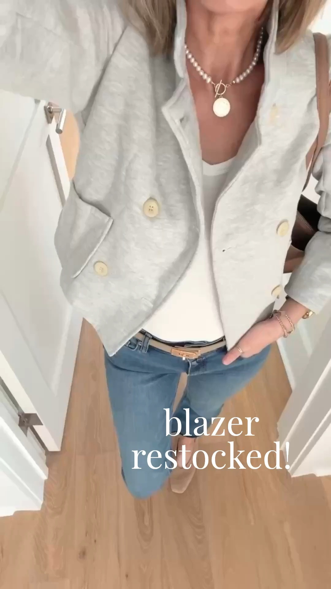 Look for less sweatshirt blazer back in stock.  I have size small.  Business casual favorite.

#LTKOver40 #LTKWorkwear #LTKmomlife