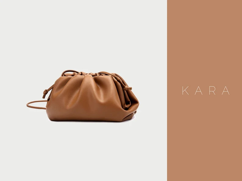 Genuine Leather Woman crossbody bag, cloud bag, dumpling bag, simple bag, cloud purse, clutch, ha... | Etsy (US)