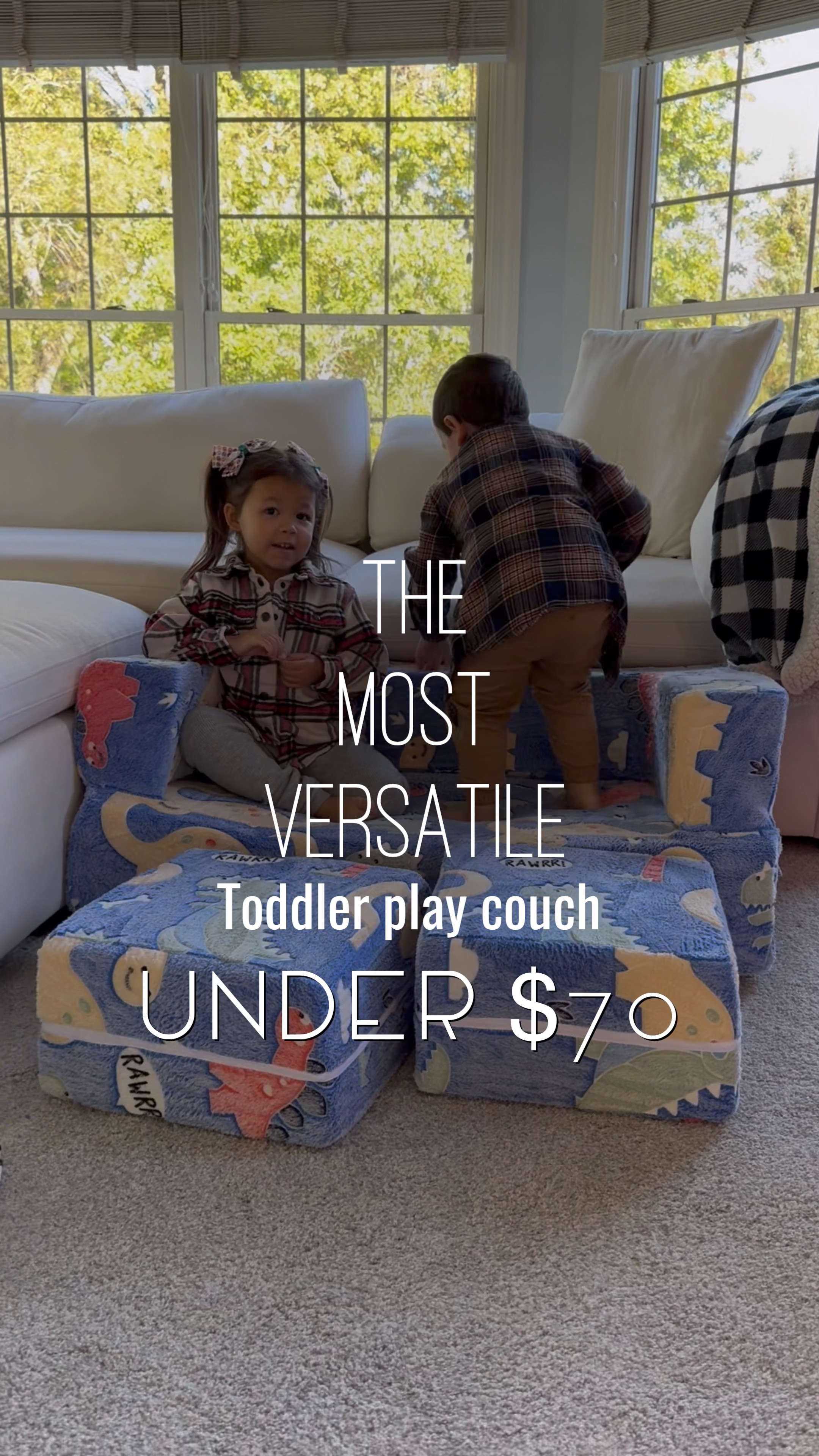 The kids loved arranging this play couch into different formations and it’s super soft! Love how they can bounce, play or rest on it for quiet time or reading. The multiple pieces are so fun and there are countless ways to use them for pretend play 🙌🏼 AND it glows in the dark 😀 

Toddler gifts. Toddler couch. Kids couch. Toddler gift ideas. Toddler gift guide. Play couch. Playroom. 

#LTKKids #LTKHoliday #LTKFamily