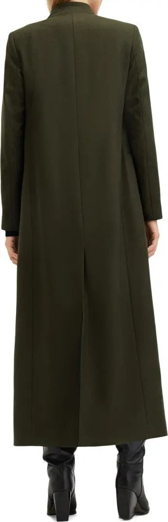 AllSaints Sonnie Wool Blend Longline Coat | Nordstrom | Nordstrom