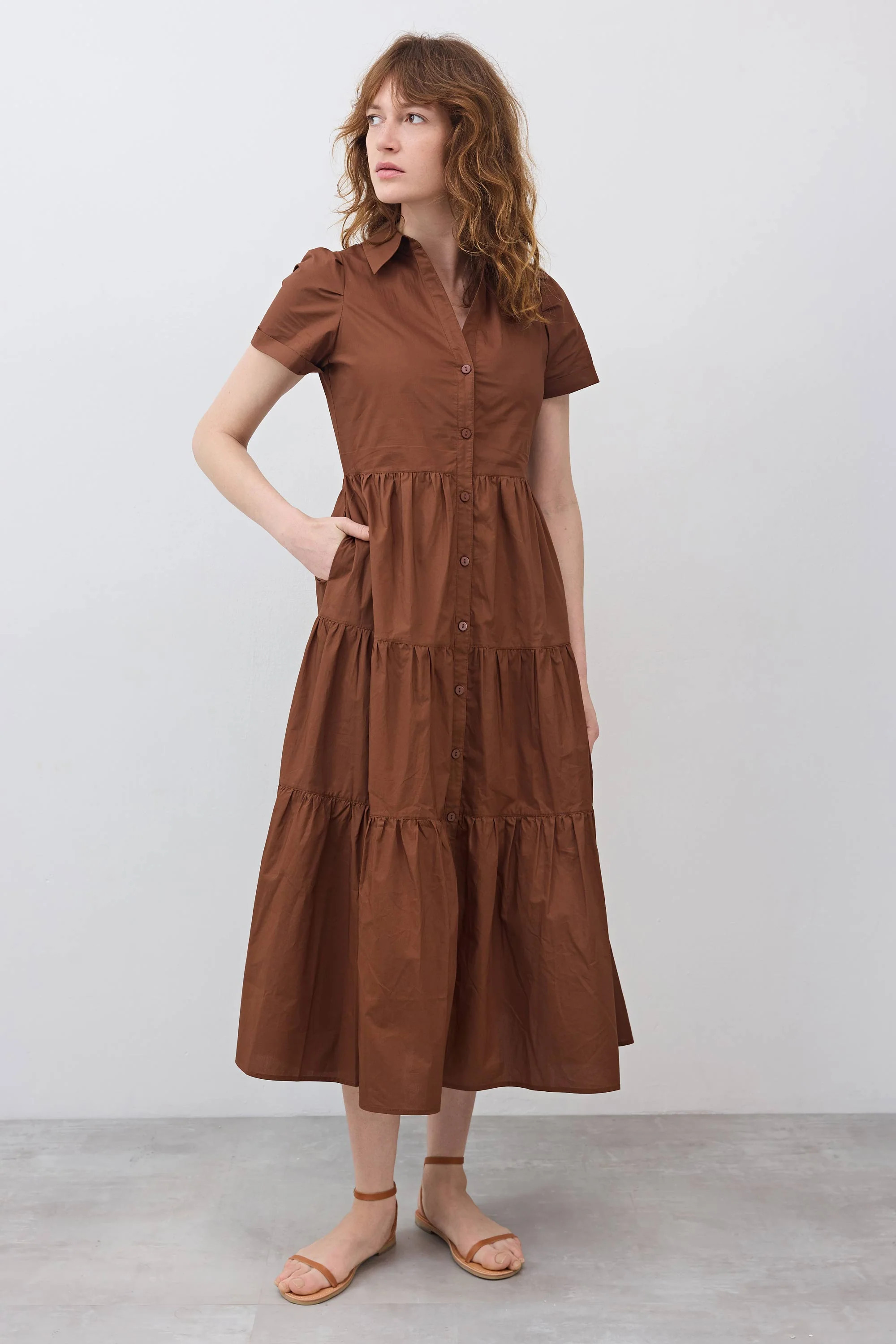 Breaking Free Long Poplin Dress | Ruti