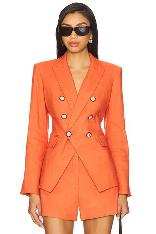 Veronica Beard Miller Dickey Jacket in Persimmon from Revolve.com | Revolve Clothing (Global)