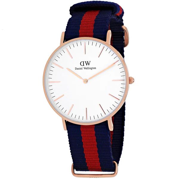 Daniel Wellington Women's Oxford  White Nylon Quartz Watch | Bed Bath & Beyond