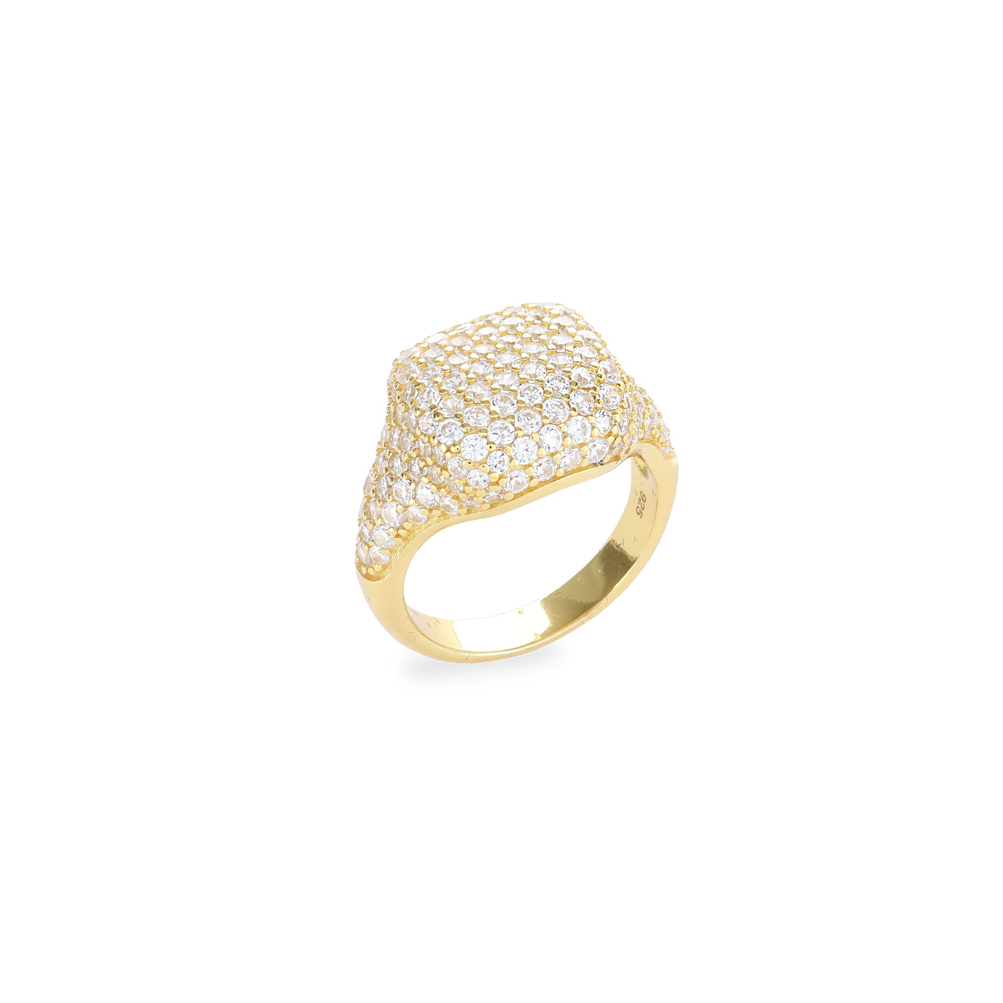 HONEYCOMB PINKY PAVE RING | Artizan Joyeria