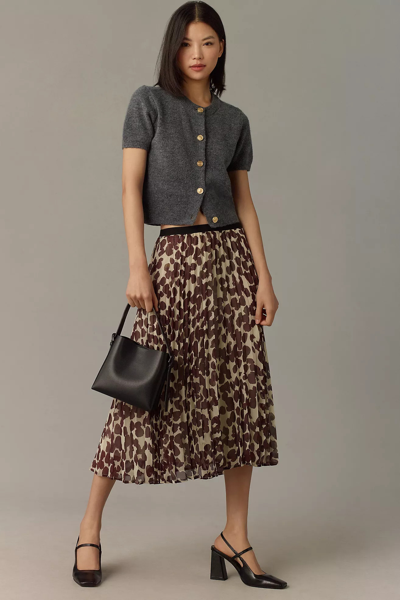 Sanctuary Pleated Midi Skirt | Anthropologie (US)