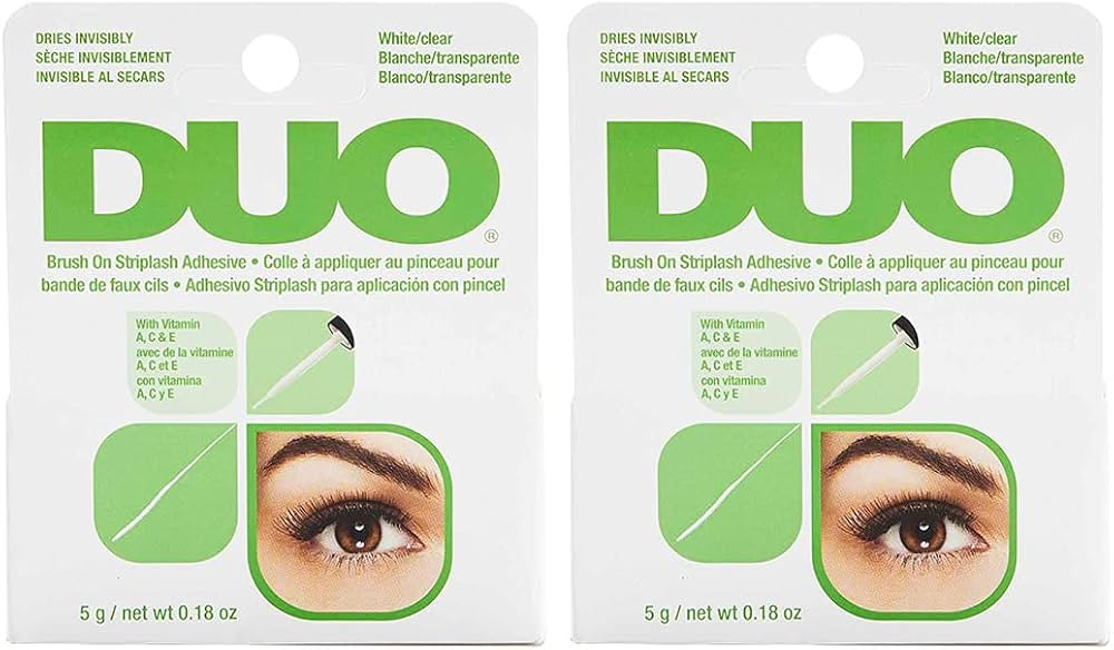 DUO Brush-On Clear Lash Glue \u2013Waterproof Strip Lash Adhesive with Vitamins A, C & E, Long La... | Amazon (US)