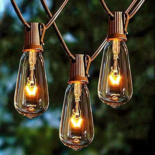 Afirst Outdoor String Lights 20FT with 22 Edison Bulbs Vintage Bistro Lights Waterproof ST40 Stri... | Amazon (US)